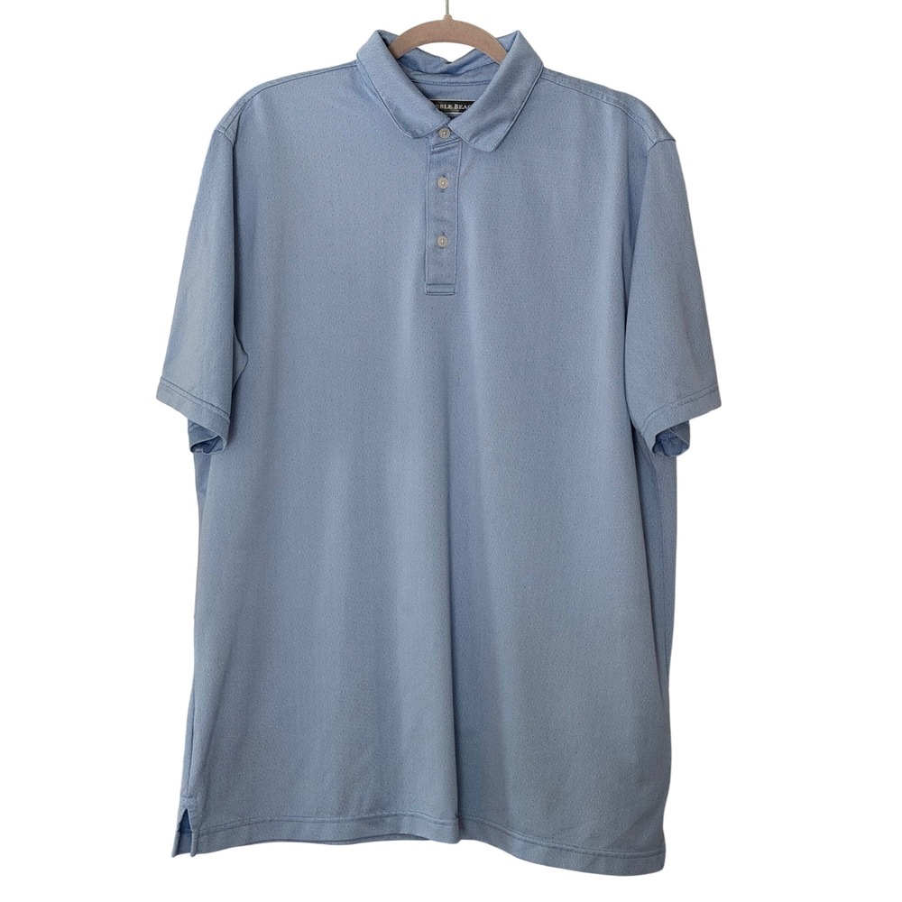 Pebble Beach Men's XL Blue Dry-Luxe Performance Golf Polo Shirt | SKU 1035